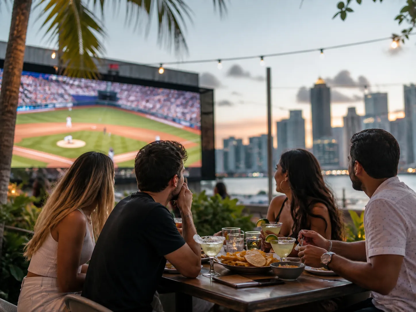 Cover for padres vs diamondbacks Miami Taco Dinner and Screen Plan in Miami