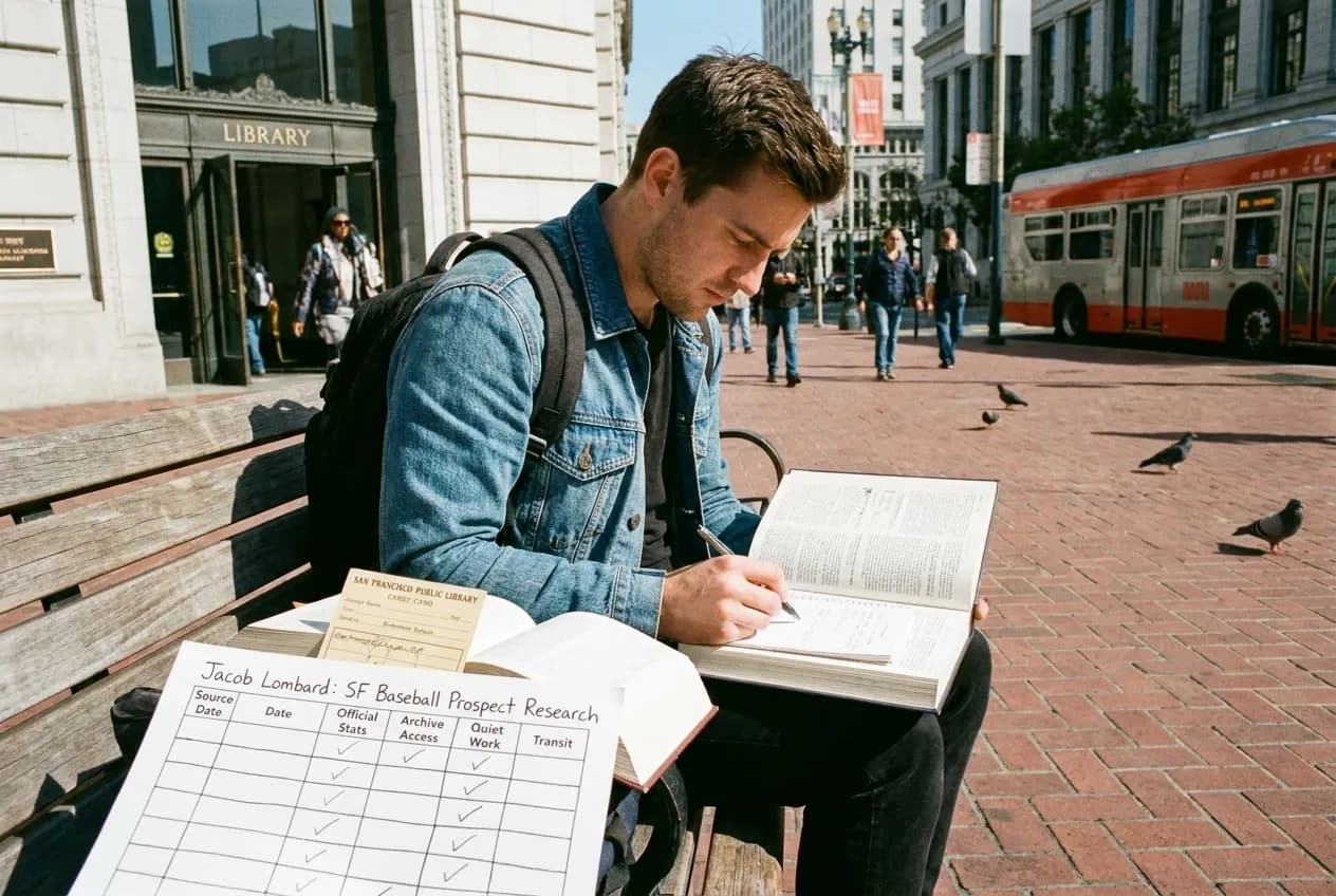 Editorial detail for Jacob Lombard: SF Baseball Prospect Research Library Checklist in San Francisco
