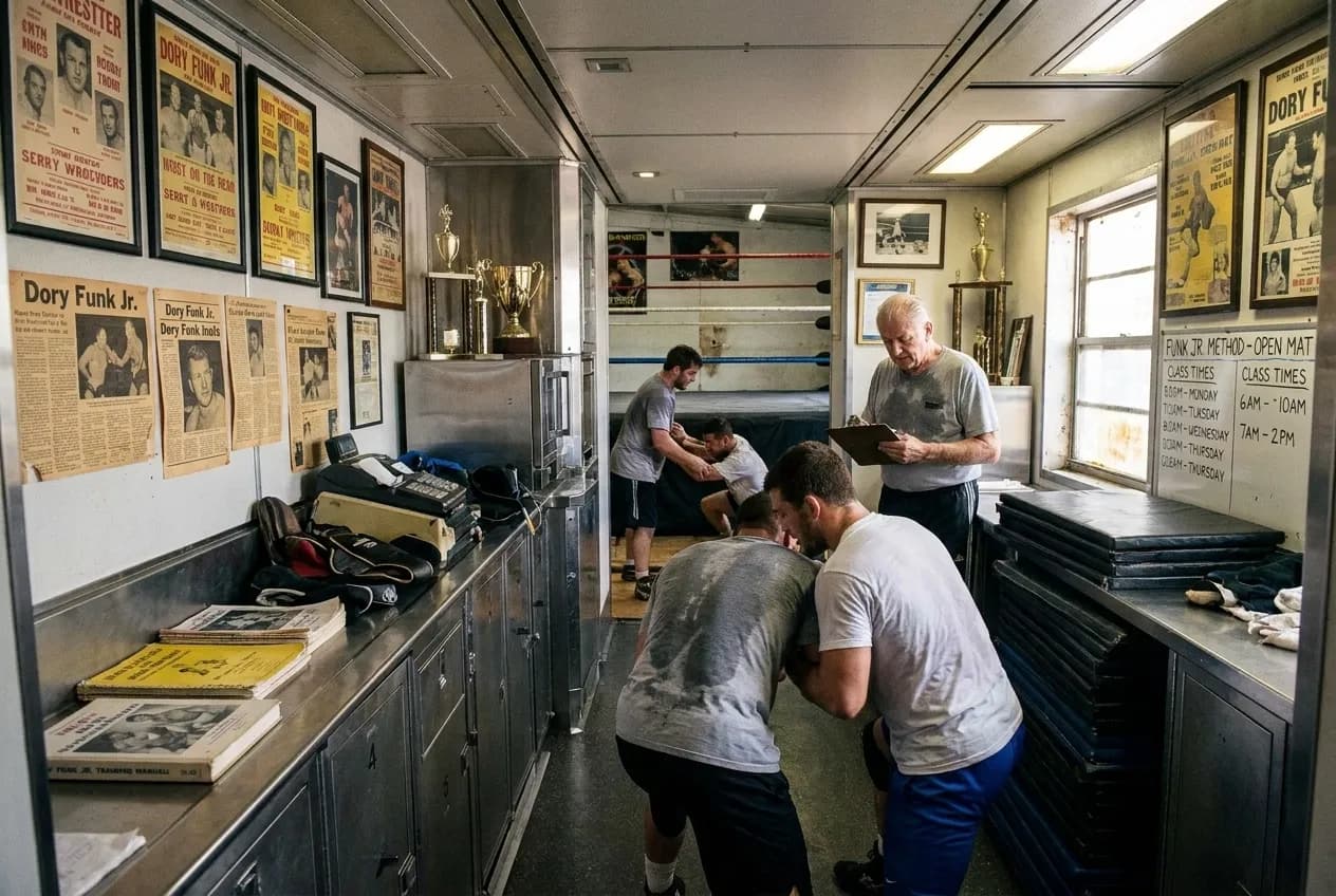 Editorial detail for Dory Funk Jr Wrestling History: Miami Gyms With Old-School Training and Memorabilia in Miami