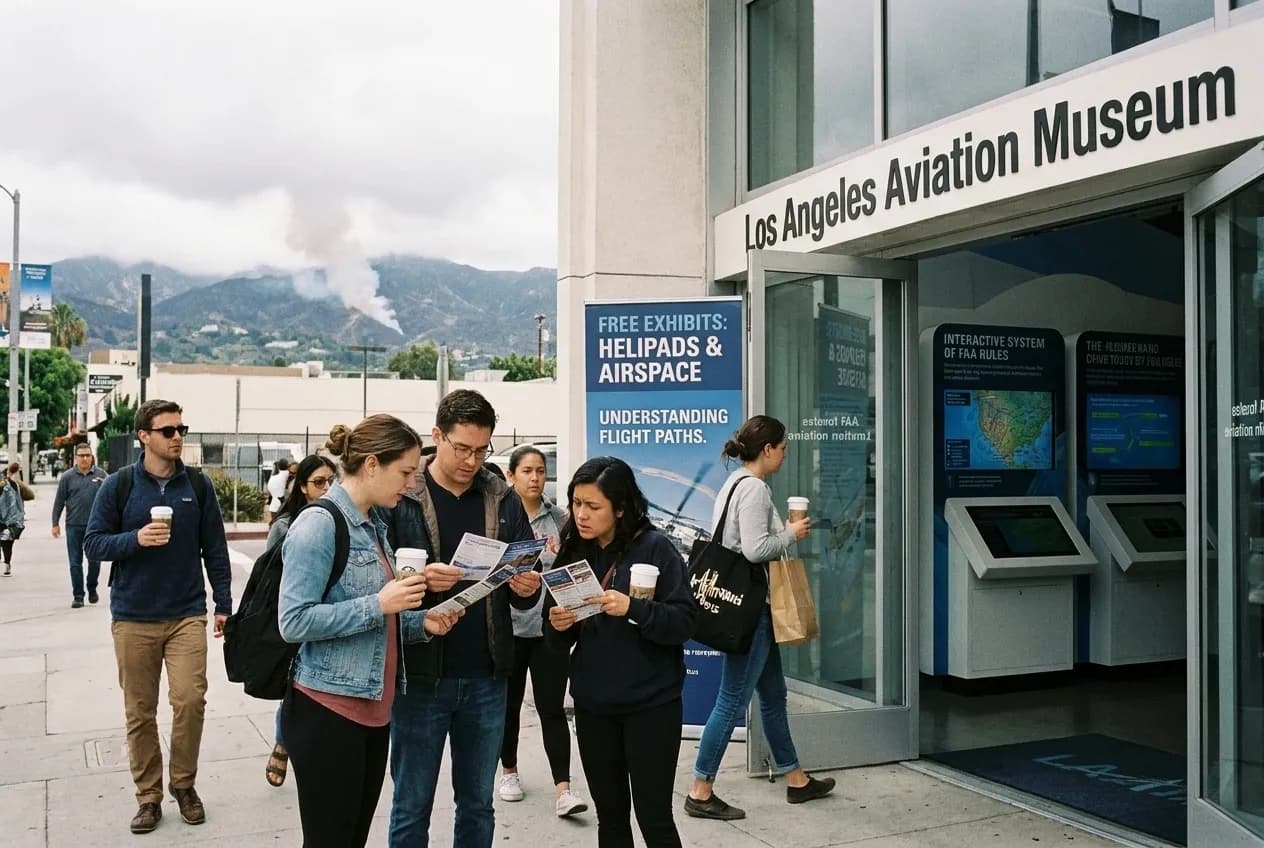 Cover for donald trump helipad changes: Free LA Aviation Museum Exhibits on in Los Angeles