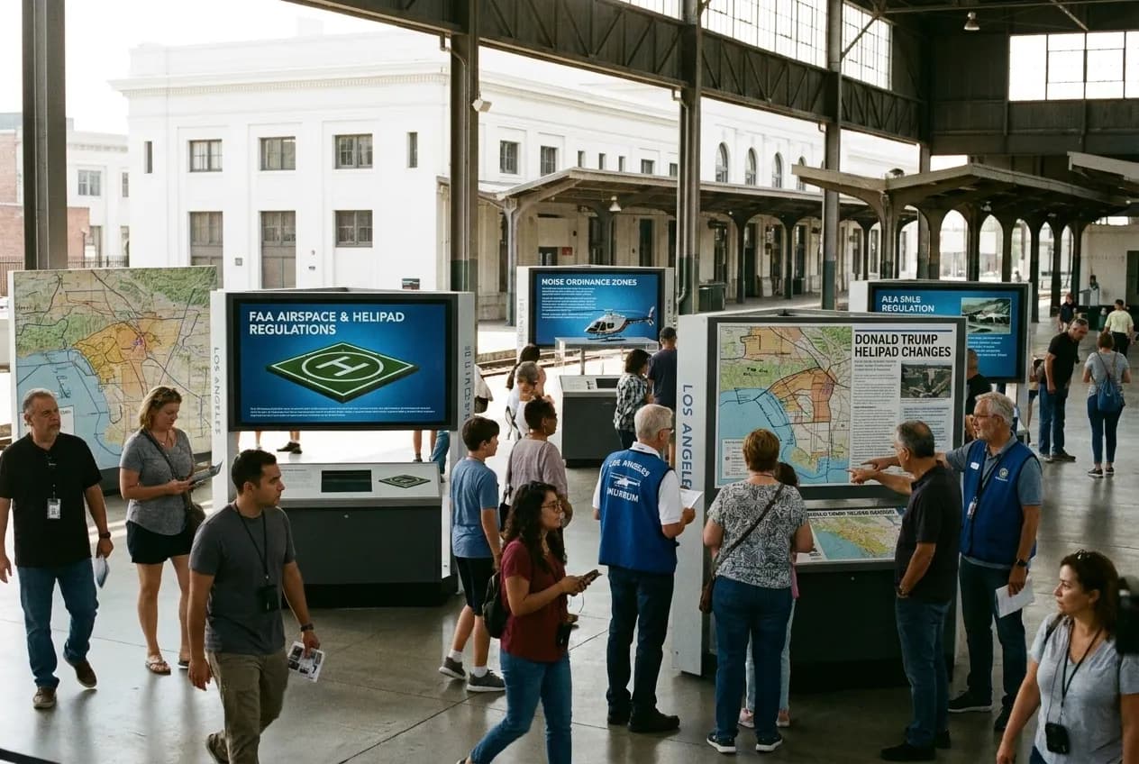 Local scene for donald trump helipad changes: Free LA Aviation Museum Exhibits on in Los Angeles