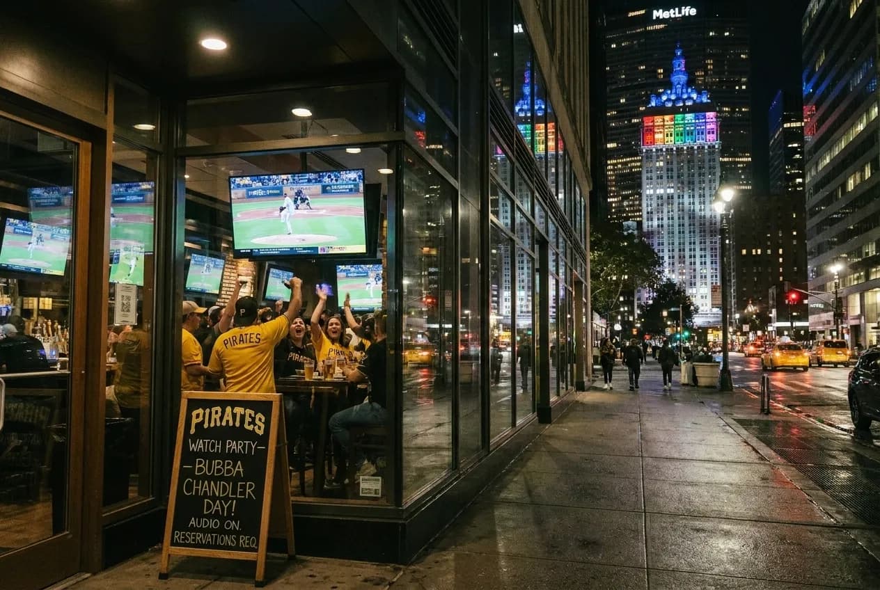 Editorial detail for Bubba Chandler Pirates Watch Parties: NYC Group Viewing Venue Guide in NYC