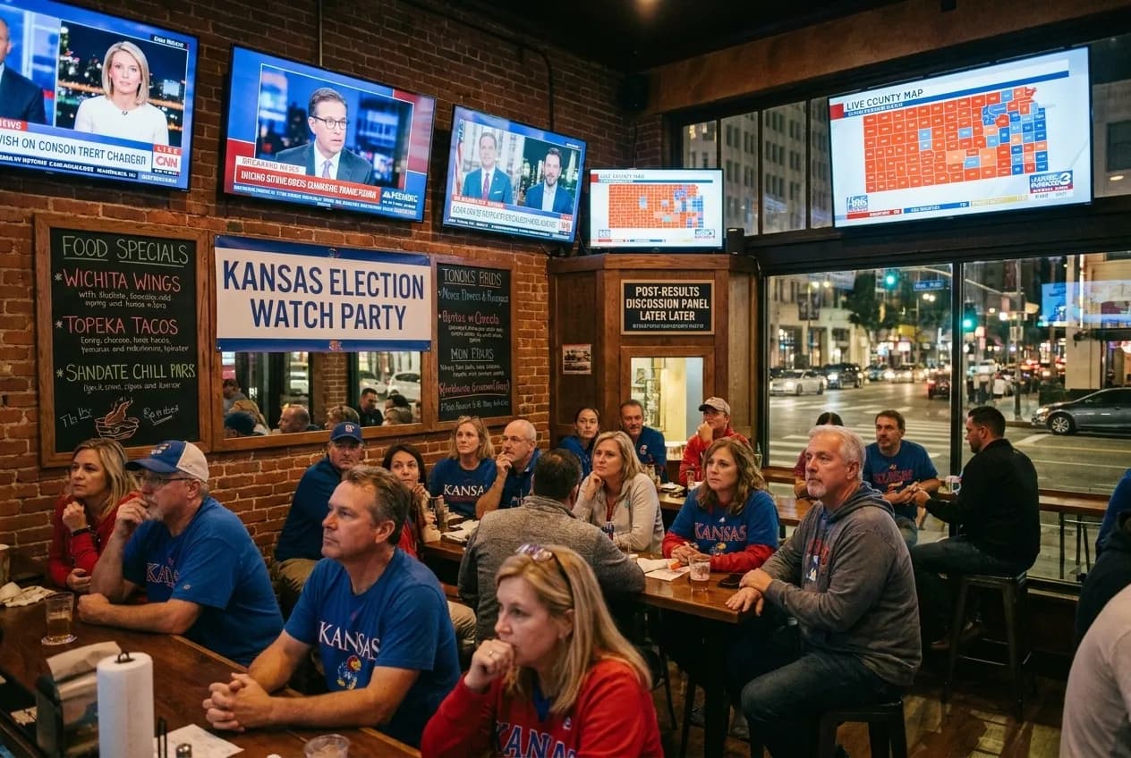 Editorial detail for Kansas Election Results Watch: LA Political Bars Hosting Midwest Primary Night Screens in Los Angeles