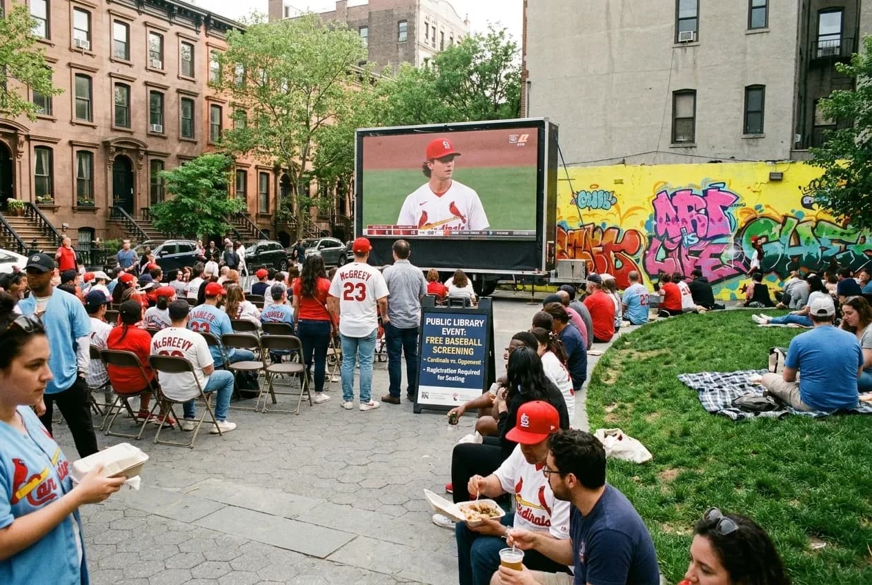 Local scene for Free NYC Baseball: Where to Watch Michael McGreevy Cardinals Games in NYC