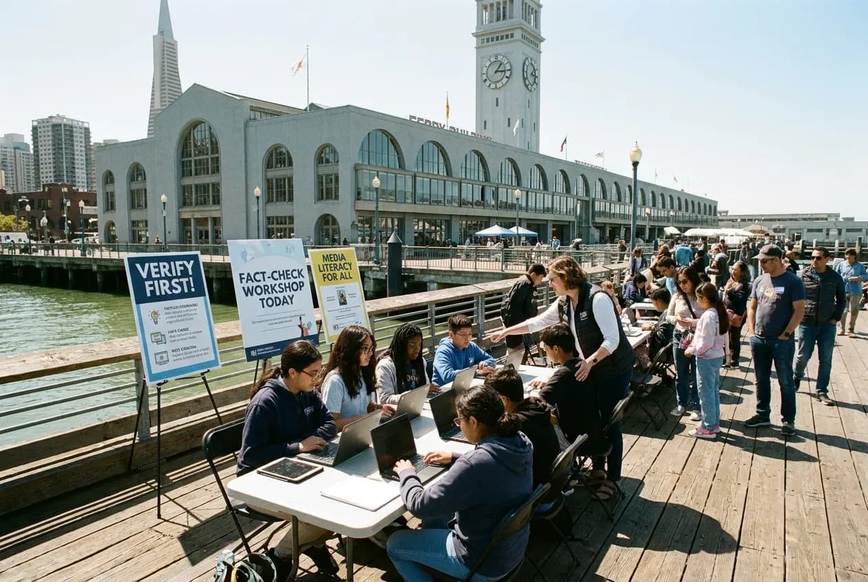 Cover for Aryana Trevino Martinez News Literacy: SF School Library Fact-Checking Workshops in San Francisco