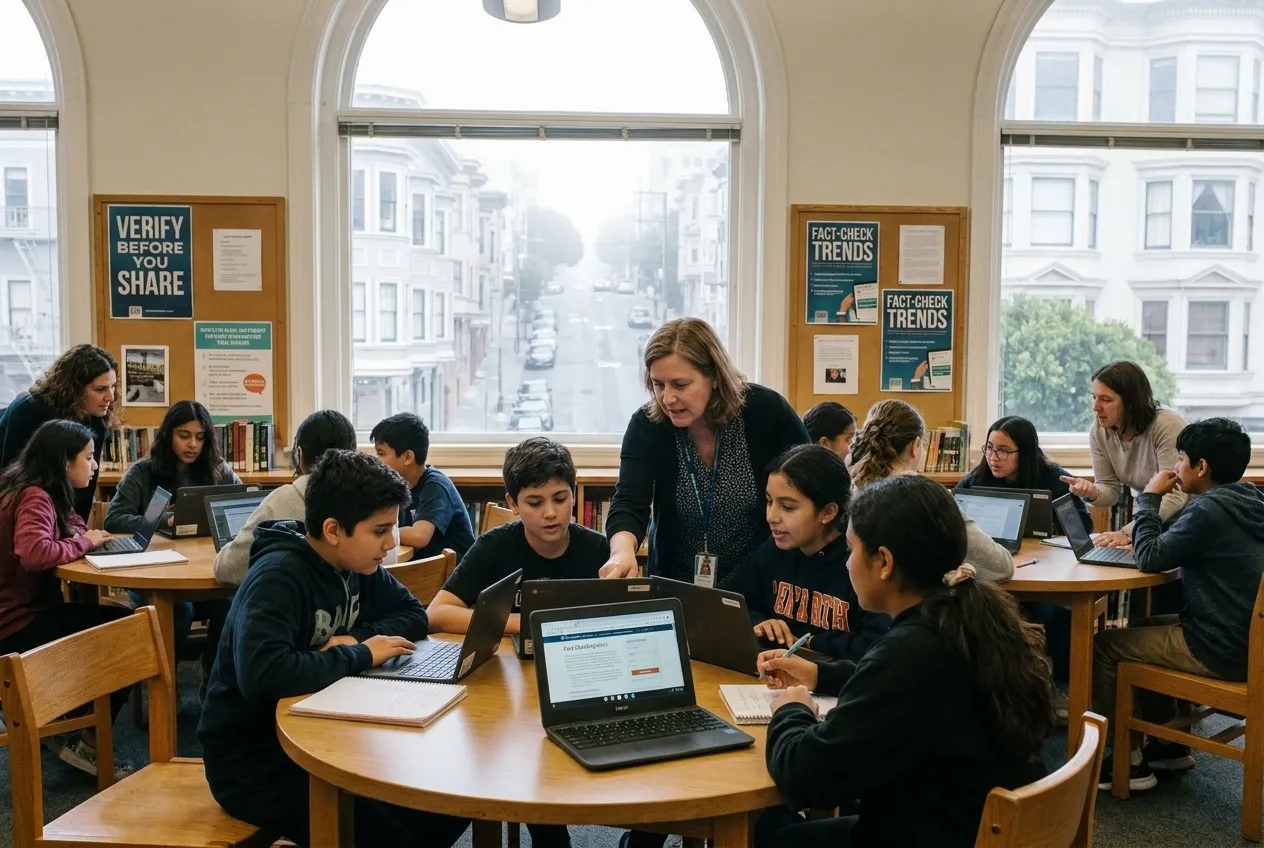 Editorial detail for Aryana Trevino Martinez News Literacy: SF School Library Fact-Checking Workshops in San Francisco