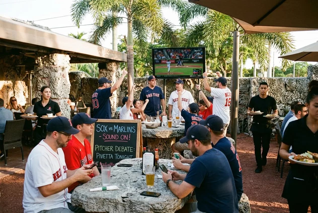 Local scene for nick pivetta: Miami Sports Restaurants for Red Sox and Pitcher in Miami
