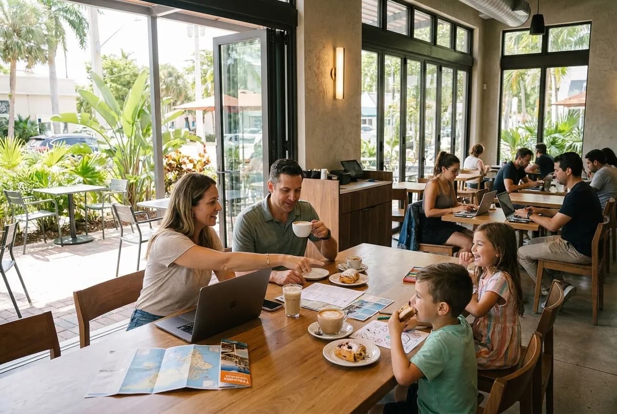 Local scene for Dylan Dreyer Family Vacation Style: Miami Coffee Shops for Travel Planning in Miami