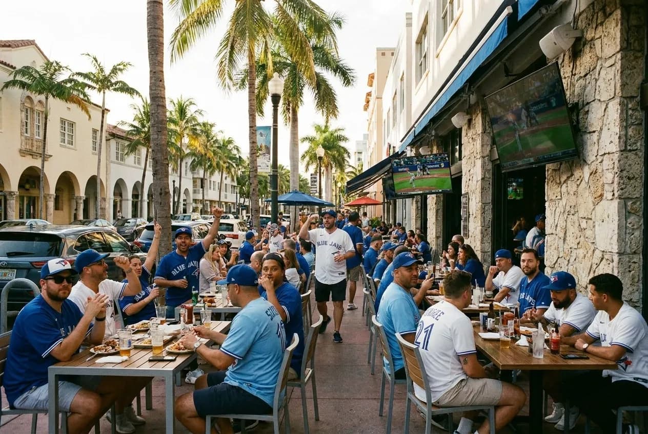 Local scene for Toronto Blue Jays Fan Meetups: Miami Social Sports Viewing Communities in Miami