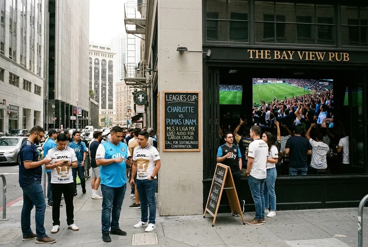 Local scene for charlotte vs pumas unam: SF Soccer Bars for MLS and in San Francisco