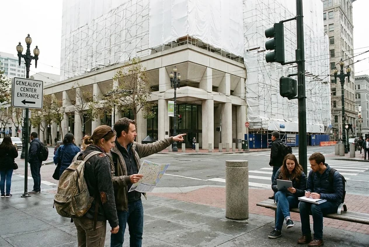 Local scene for Julie Tetart Name Search: SF Genealogy Centers for Tracing Unfamiliar Public Figures in San Francisco