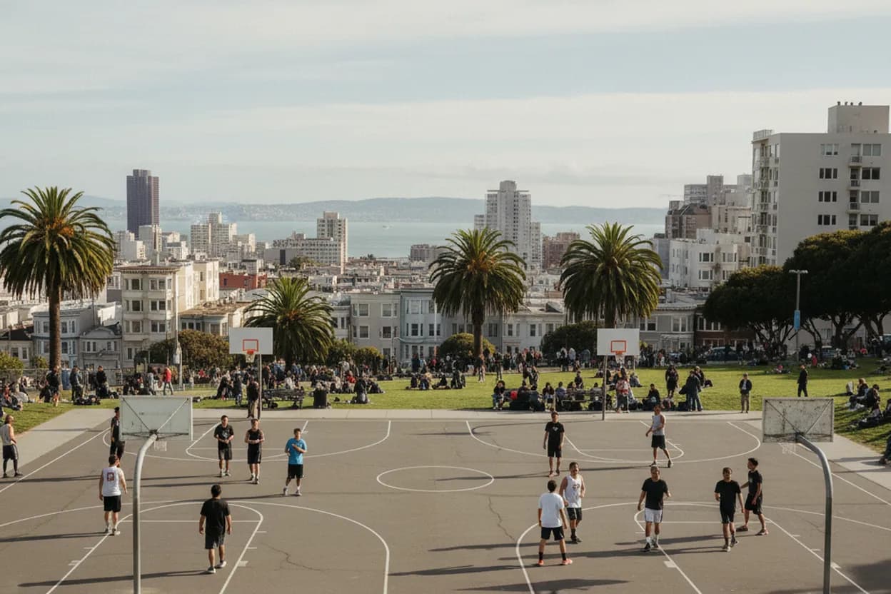 Cover scene for Becky Hammon's Influence: San Francisco Youth Basketball Programs