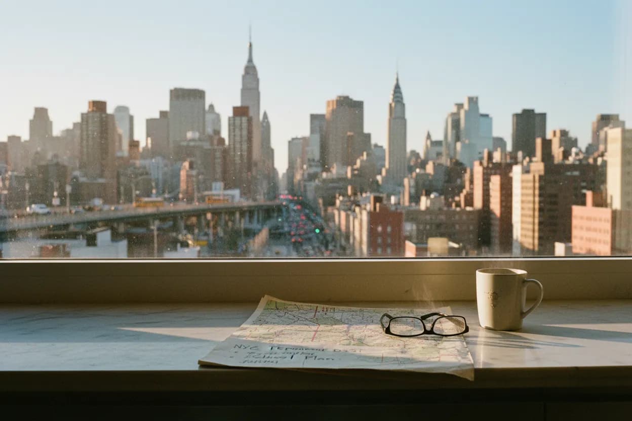Realistic city scene for permanent daylight savings time: A Useful NYC City Guide
