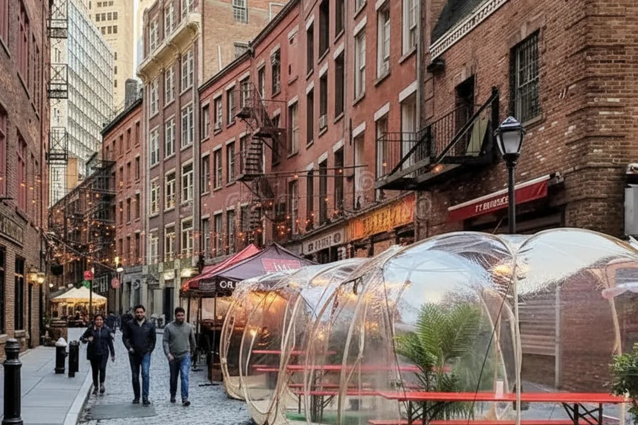 New York City experience scene for todd blanche verification night near Civic Center bars
