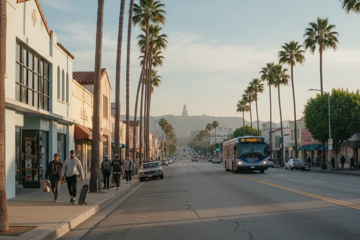 Realistic city scene for marcelo mayer: A Practical Los Angeles Neighborhood Guide