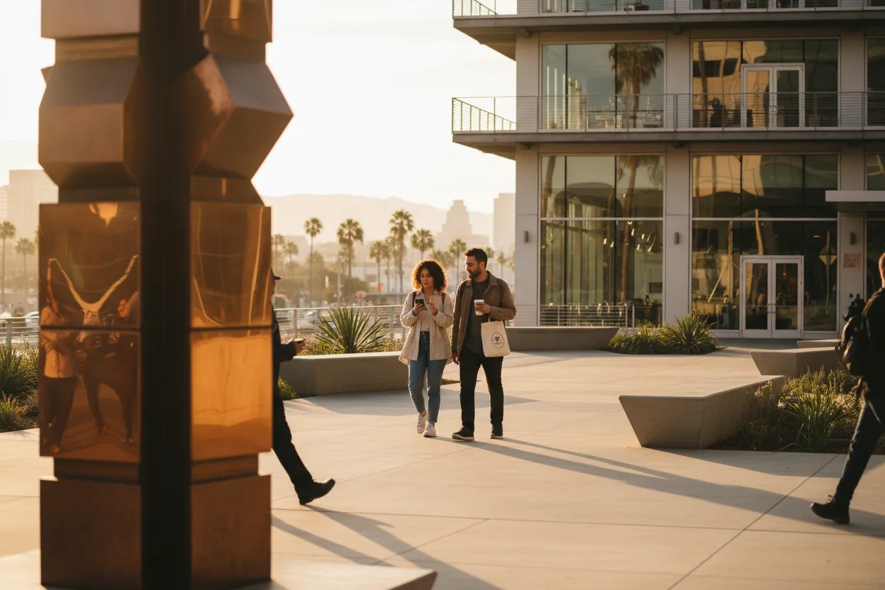 Practical city scene for LA Eventbrite Guide for Food, Film, and Nightlife