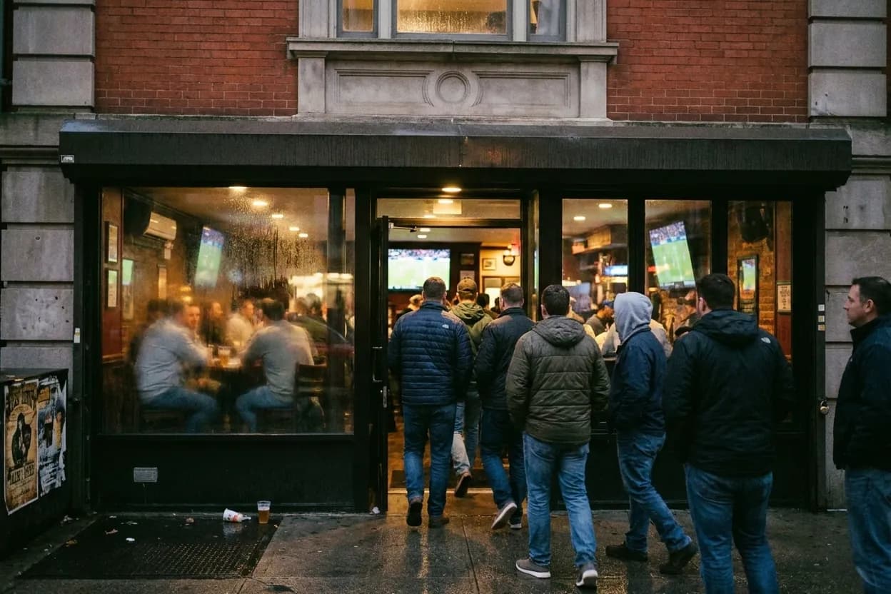 NYC experience scene for AEW Redemption 2026: NYC Sports Bars for Pro Wrestling Watch Parties