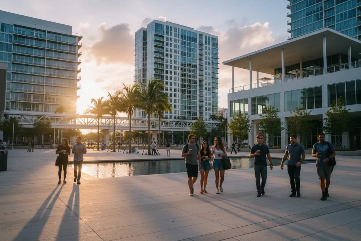 Realistic city scene for seattle storm: A Free Miami Day With Backups