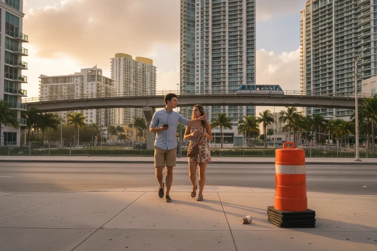 Practical city scene for Miami Buffalo Wild Wings Guide for Sports-Watching Nights