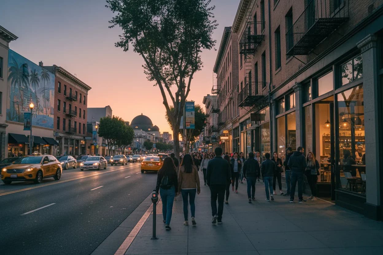Realistic city scene for sydney towle: A Useful Los Angeles City Guide