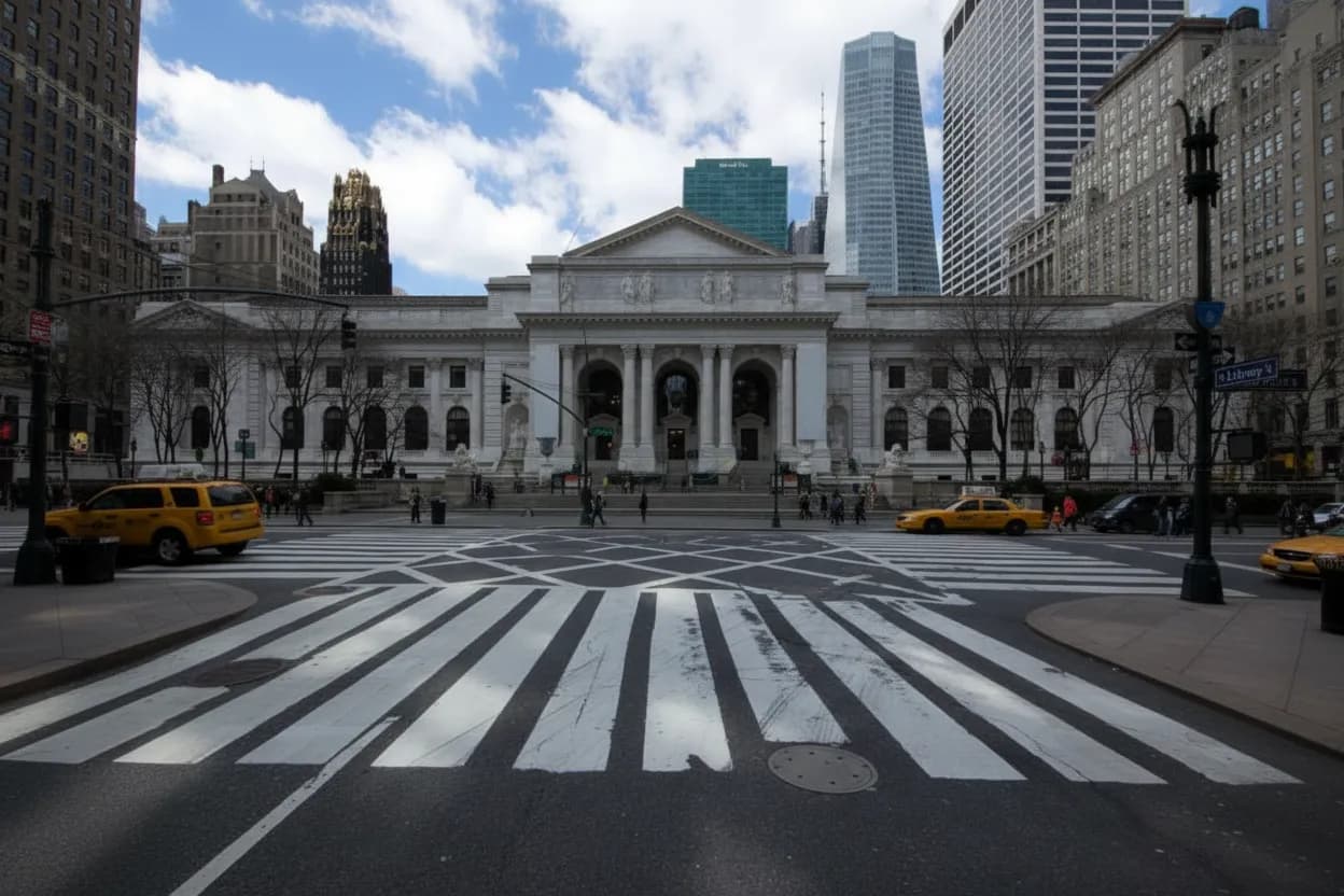 Cover scene for cole hauser Verification Walk From NYPL to Bryant Park