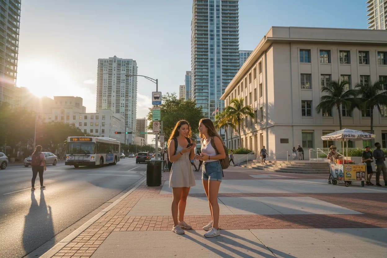 Practical city scene for prince mongo: The Miami Source-Checking Route