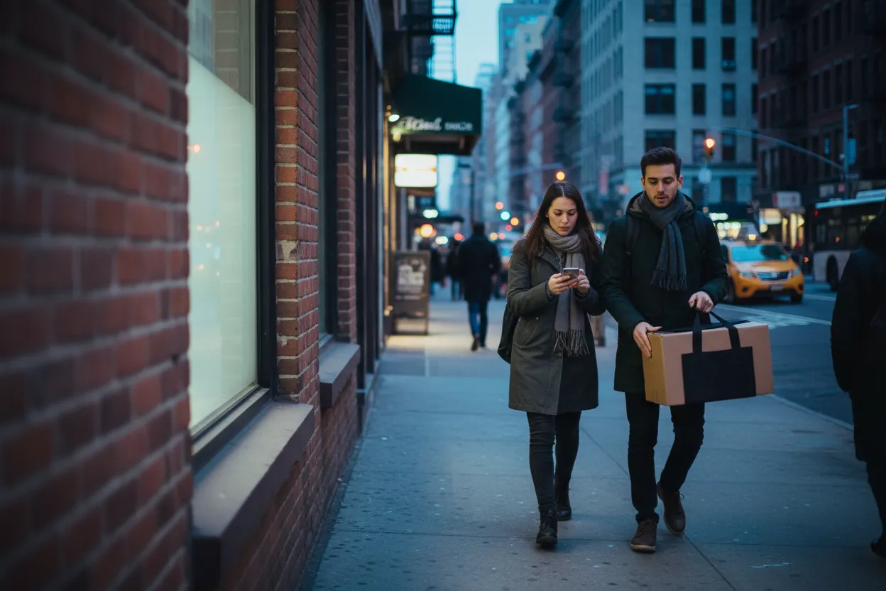 Practical city scene for NYC Best Buy Guide for Tech Shopping and Pickup