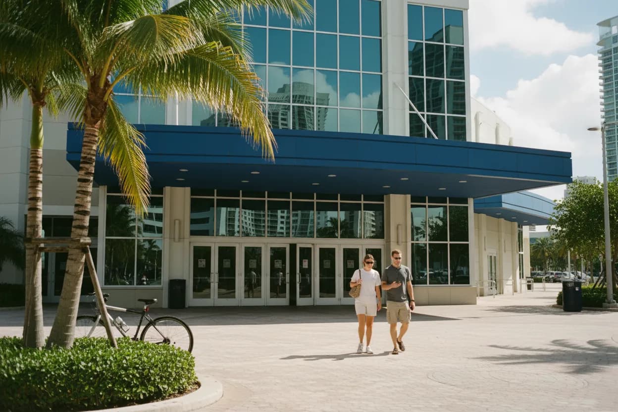 Practical city scene for Miami Movie Theaters Near Me for Hot Weather Plans