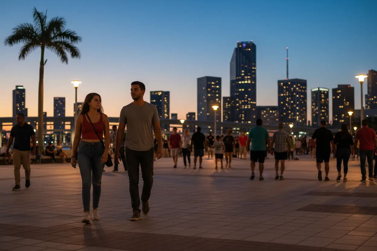 Practical city scene for elle fanning: How to Plan a Miami Viewing Night