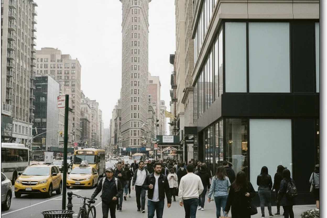 New York City experience scene for salad and go Lunch Decision Near Flatiron Salad Counters