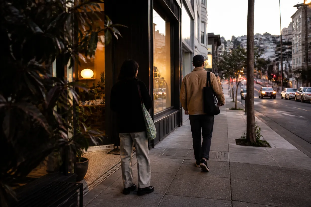 Practical city scene for wizards beyond waverly place: A San Francisco Cafe Route