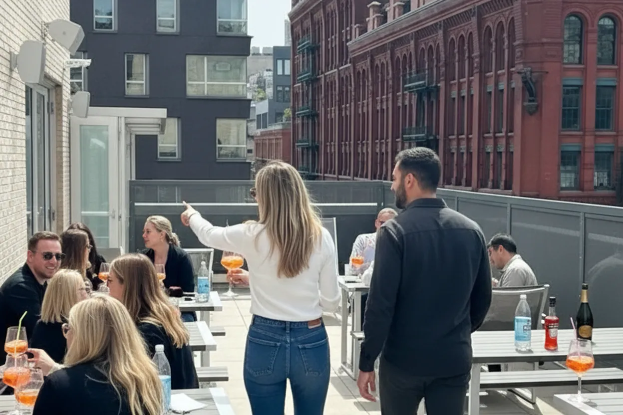 New York City experience scene for Olivia Ponton Inspired: NYC's Best Hidden Rooftop Bars for Summer Nights