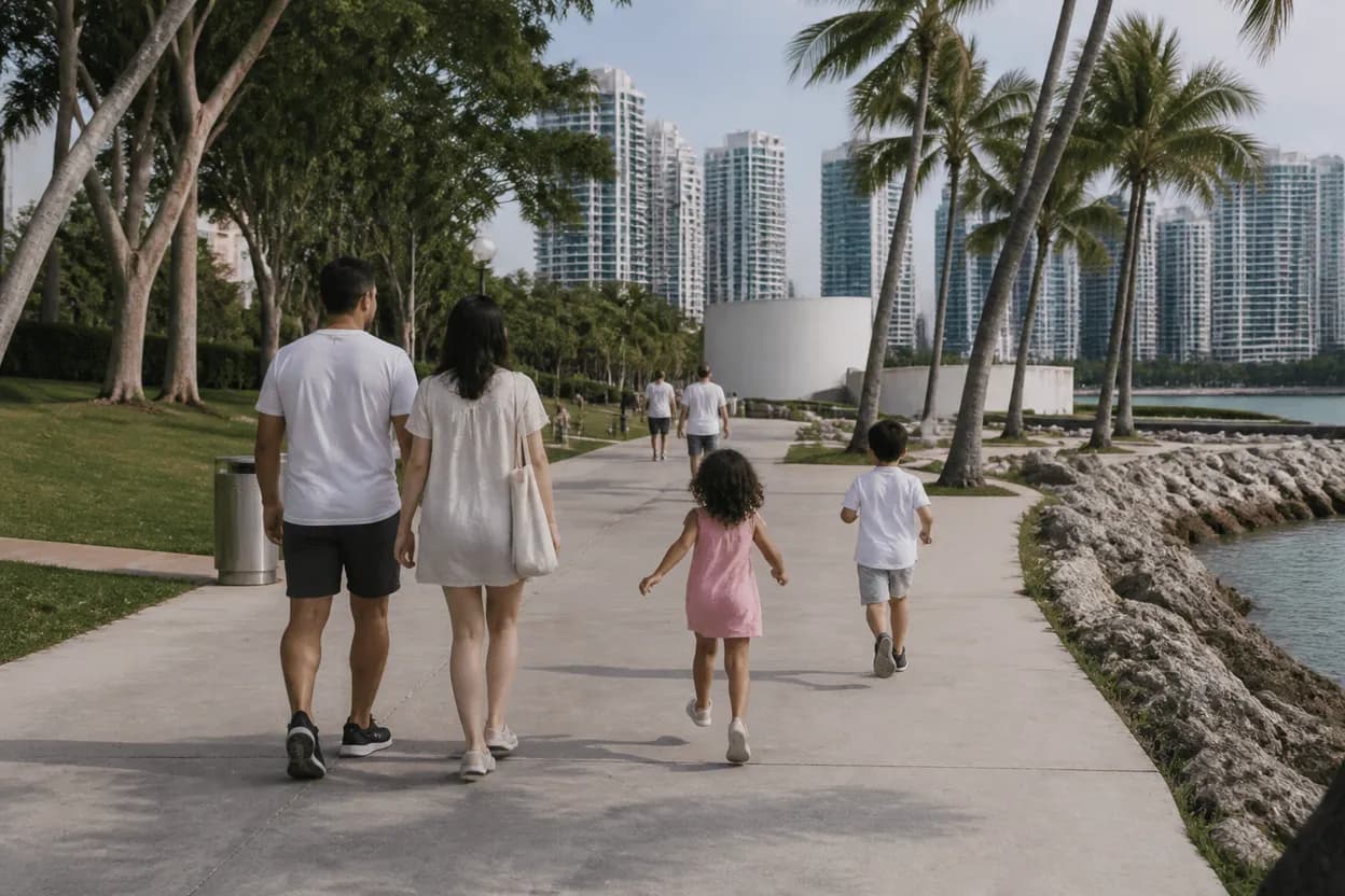 Miami experience scene for Miami's Free Public Parks Perfect for Watching NFL Games Outdoors
