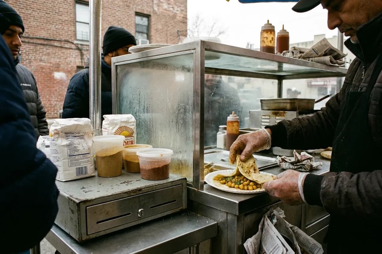 Editorial detail for A&A Bake Doubles: Bed-Stuy's Trinidadian Counter Locals Guard