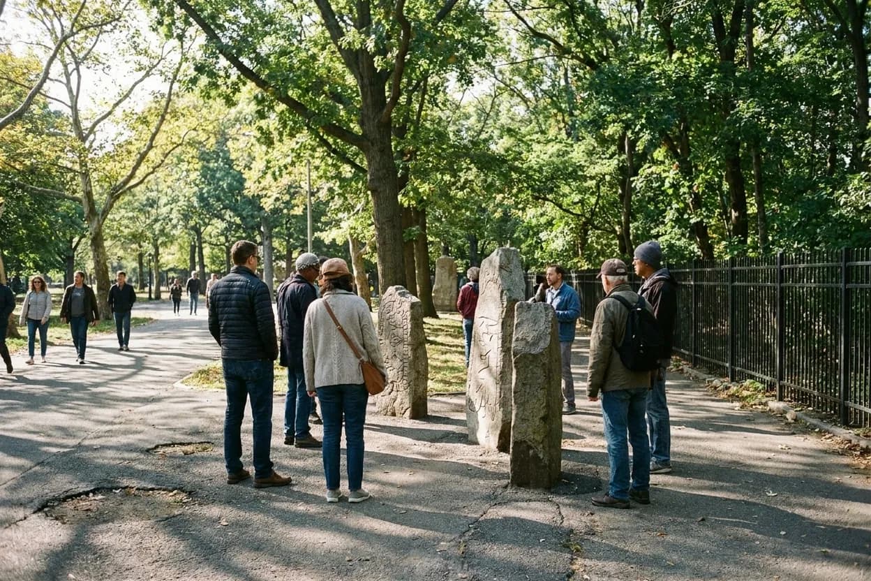 Cover scene for Leif Ericson Park Runestones: Bay Ridge's Quiet Scandinavian History Detour