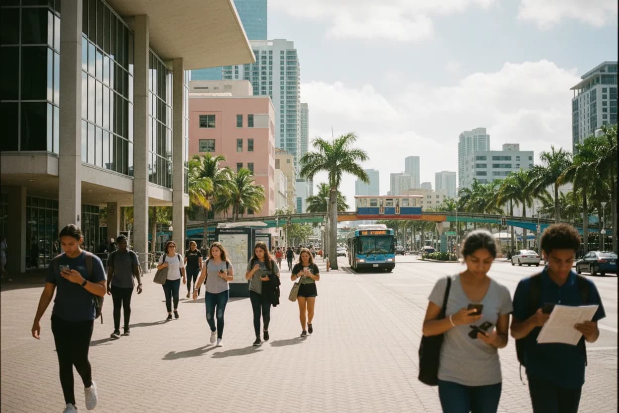 Realistic city scene for prince mongo: The Miami Source-Checking Route