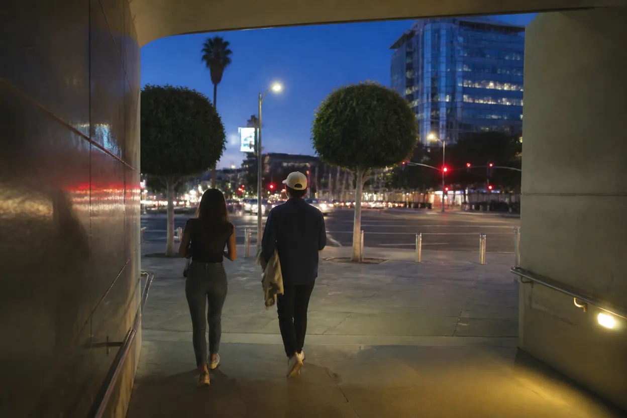 Practical city scene for dodgers vs cubs: A Los Angeles Night Out With Backups