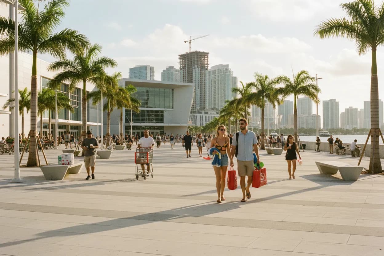 Realistic Miami scene for Miami Target Guide for Beach Essentials and Weekend Errands