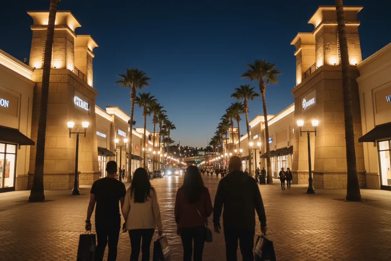 Realistic Los Angeles scene for Citadel Outlets LA Guide for Deal-Focused Shopping Days