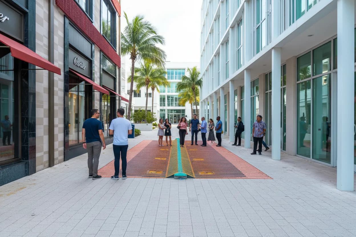 Miami experience scene for Miami free gallery route for rebecca de paula searchers