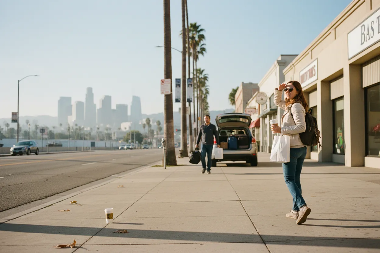 Practical city scene for LA Chick-fil-A Near Me Before Road Trip Mornings