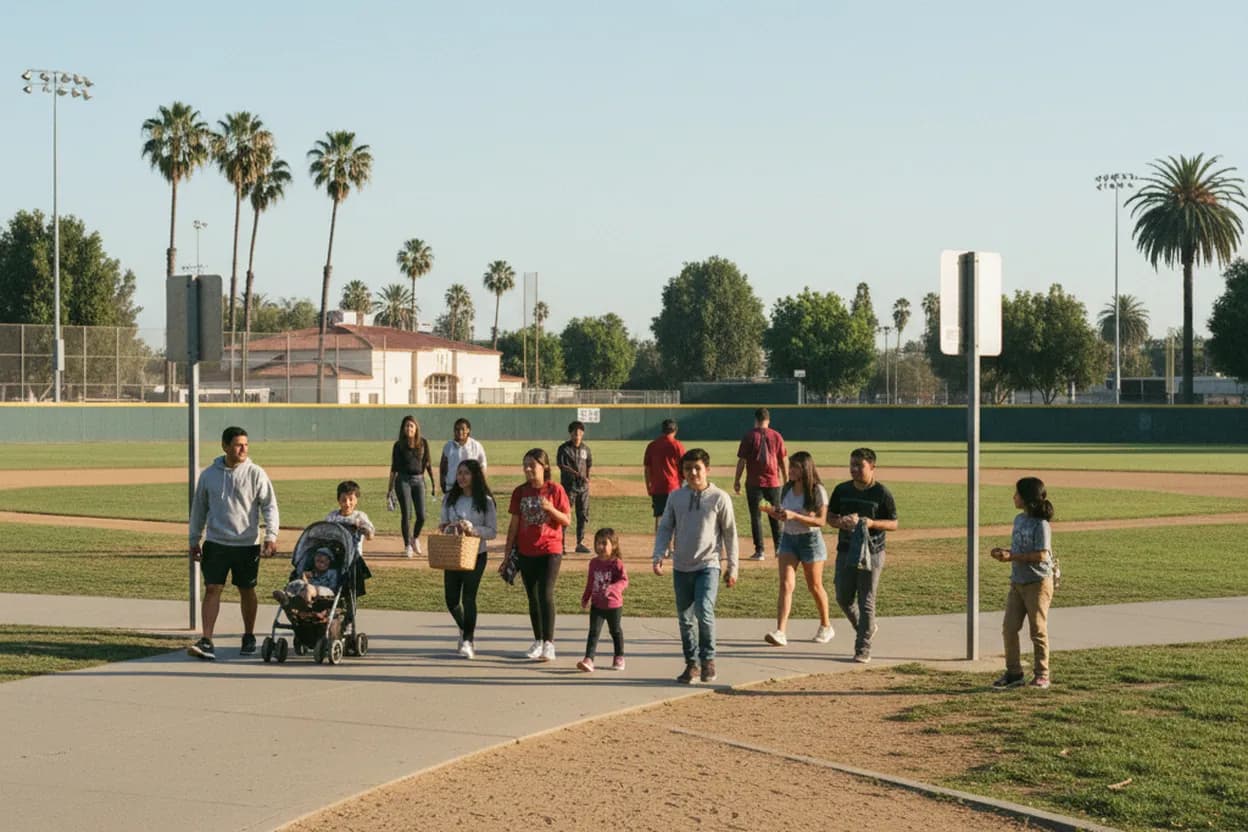 Los Angeles experience scene for edwin diaz Free Pitching Practice Plan at Pan Pacific Park