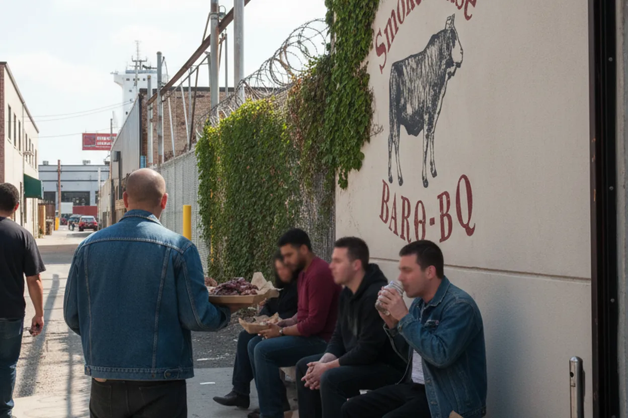 Cover scene for Hometown Bar-B-Que on Reed Street When an Open Street Beats Indoor Lines