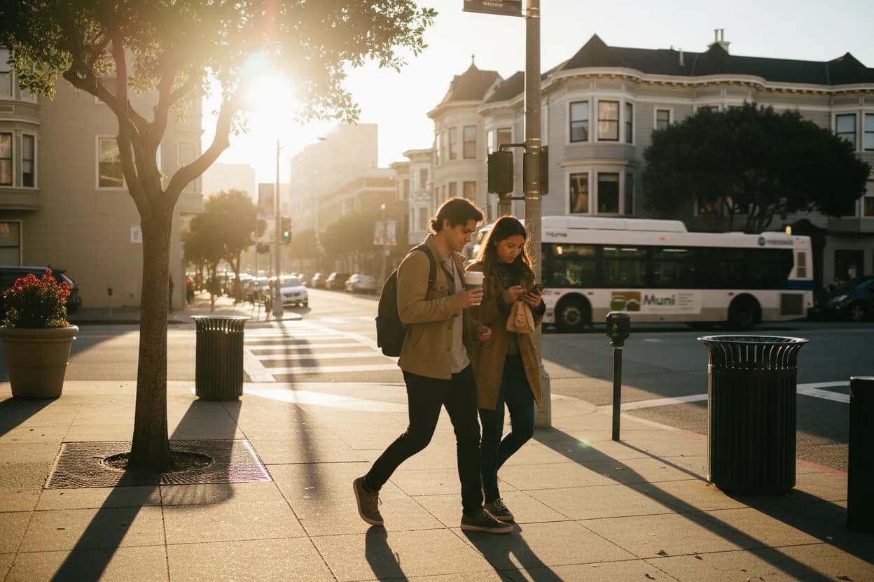 Practical city scene for reacher season 4: A San Francisco Coffee and Dessert Route