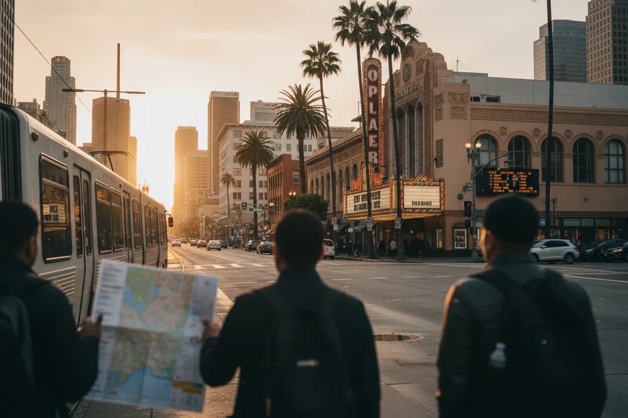 Realistic Los Angeles scene for LA Movie Theaters Near Me for Premium Screens