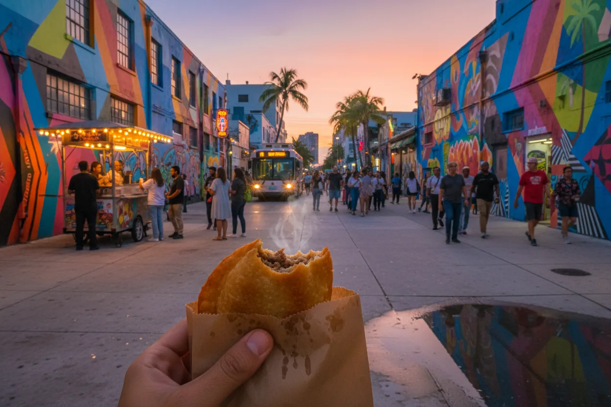 Realistic Miami scene for Miami Empanadas Near Me: Where to Start Searching