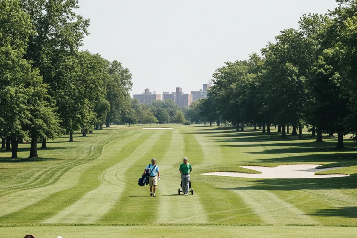 Cover scene for Van Cortlandt Golf House Range for a First Date That Needs Space