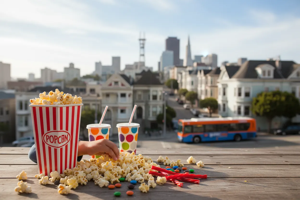Realistic San Francisco scene for San Francisco Kids Movies Guide for Family Theater Afternoons