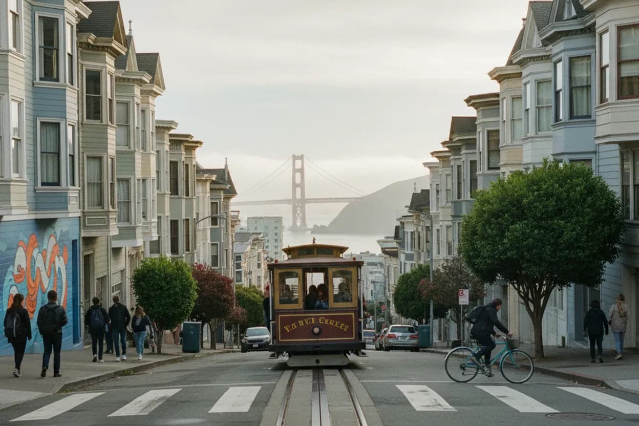 Realistic city scene for kris bubic: A San Francisco Learning and Research Route