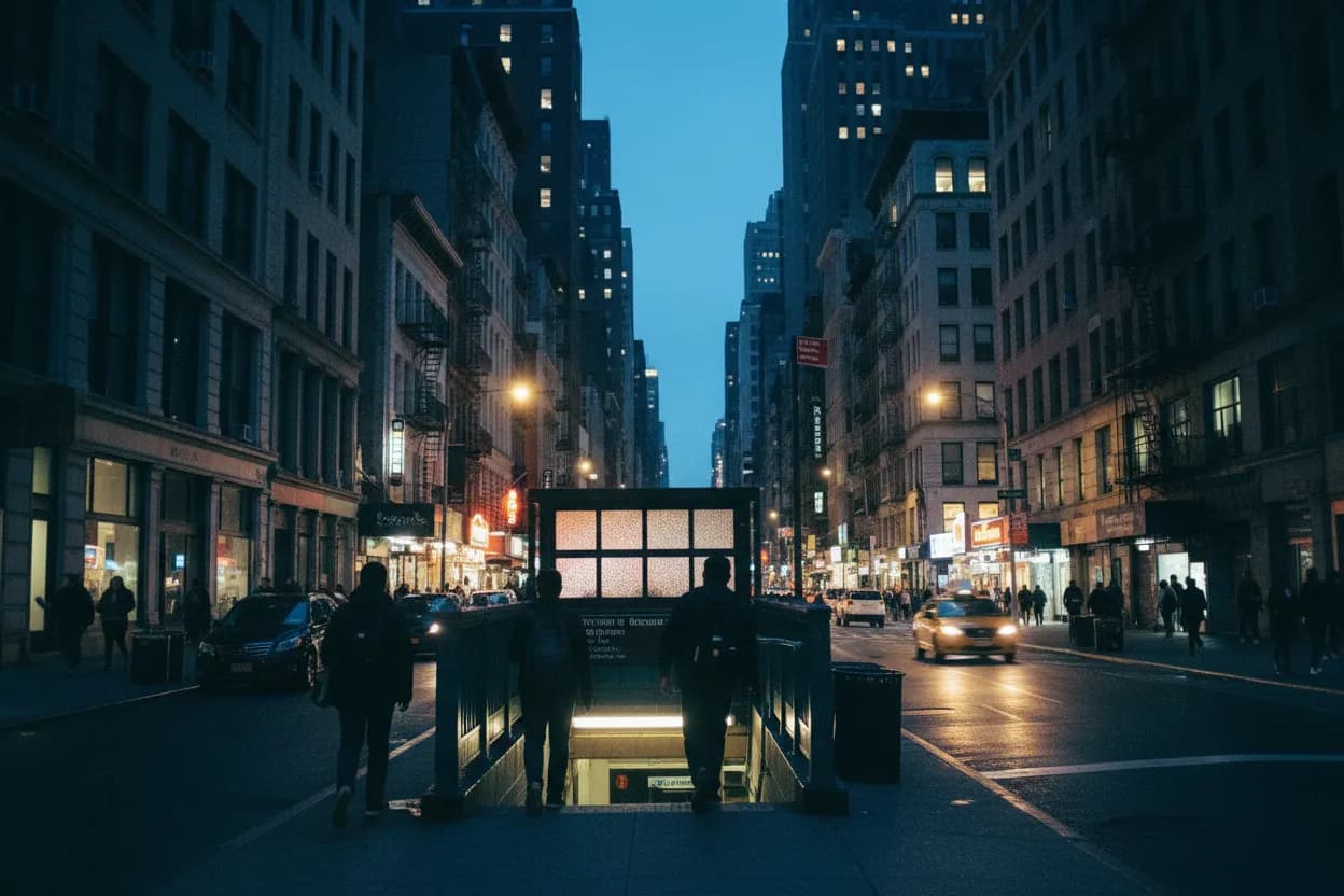 Realistic city scene for mountain dew baja blast: The NYC Source-Checking Route